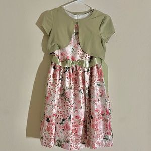 Bonnie 2pc Formal Girl's Floral Dress